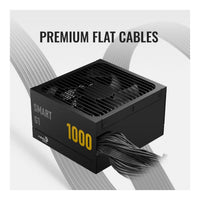 AeroCool Smart G1 750W ATX 3.1 Non-Modular PSU 80 Plus Gold 12V-2x6 PCIe 5.1 135mm FDB Fan Flat Cables