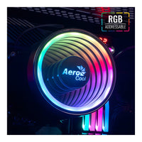 AeroCool Mirage 5 ARGB CPU Air Cooler Infinity Mirror 5 Heatpipes 150W TDP PWM 4-Pin AM5 AM4 LGA1700 LGA1200