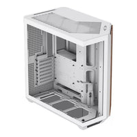 APNX V1 Dual-Chamber Mid-Tower ATX Gaming PC Case White Wood Texture