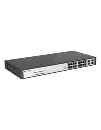 BDCOM 16-Port 10/100 POE switch, 16 POE ports, 2 x 1000Mbps Combo ports