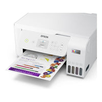 Epson Ecotank L3266, A4 Colour 3-1,USB, WiFi, Wi-Fi Direct ,White Printer with LCD Screen