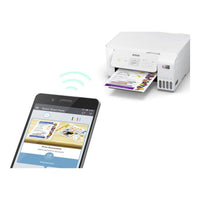 Epson Ecotank L3266, A4 Colour 3-1,USB, WiFi, Wi-Fi Direct ,White Printer with LCD Screen