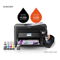 Epson Ecotank L6370, A4 Colour 3-1,USB, WiFi, Wi-Fi Direct & Ethernet White Printer