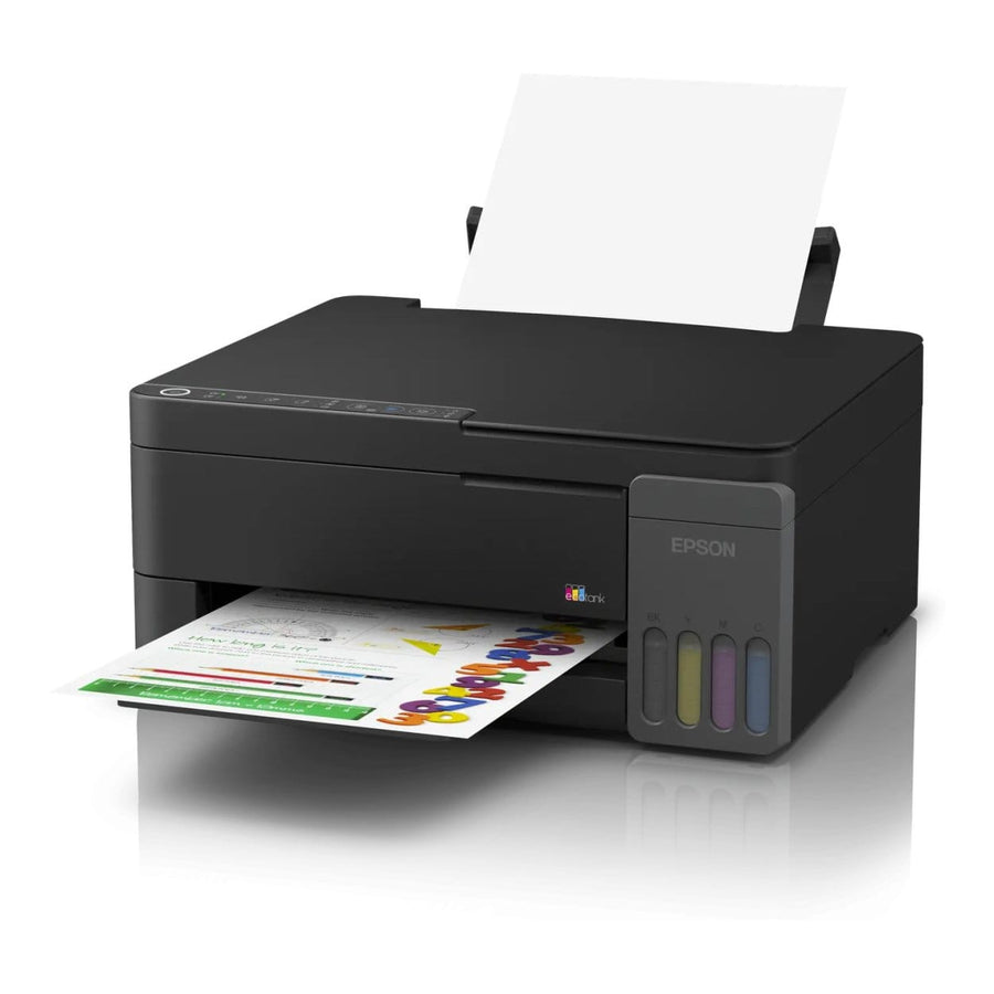 Epson 33ppm Mono 15ppm Colour A4 Print Scan Copy USB Wi-Fi/Wi-Fi Direct incl 2 blk 1 ea clr ink Epson