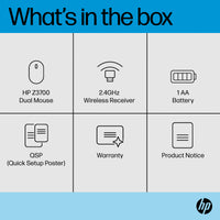 HP Z3700 Dual Wireless Black Mouse