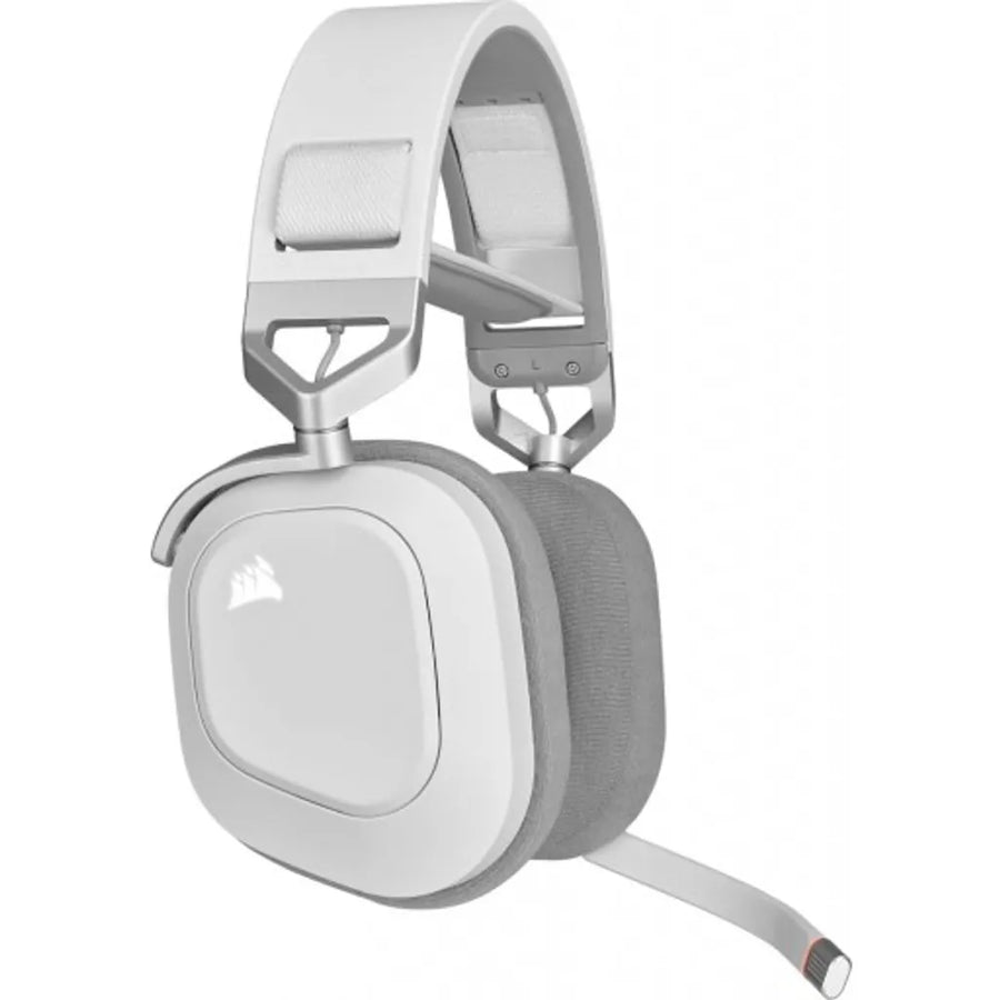 Corsair HS80 RGB Wireless Premium Gaming Headset with Spatial Audio (White)