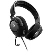 Corsair HS35 v2 Carbon Wired Gaming Headset 50mm Drivers Omnidirectional Mic 3.5mm