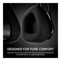 Corsair VOID v2 MAX Wireless Gaming Headset Carbon Dolby Atmos 2.4GHz Bluetooth 70-Hour Battery