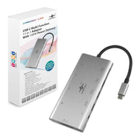 Vantec Link 11-in-1 USB-C Multifunction Hub HDMI VGA USB 3.1 RJ45 SD MicroSD 100W PD
