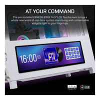 Corsair Frame 4000D LCD RS ARGB Mid-Tower PC Case White 14.5-inch LCD Touchscreen 4 RS120 Fans Dual 360mm Radiator