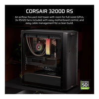 Corsair 3200D RS Mid-Tower PC Case Smoke 3x RS120 Fans 375mm GPU Clearance 360mm Radiator