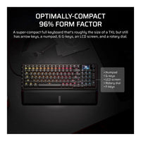 Corsair Vanguard Pro 96 Hall Effect Gaming Keyboard MGX Hyperdrive Switches 8000Hz LCD Screen NA Layout