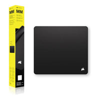 Corsair MM Anti-Fray Cloth Gaming Mouse Pad Large 450mm x 400mm Micro-Weave Natural Rubber Base Anti-Slip Black