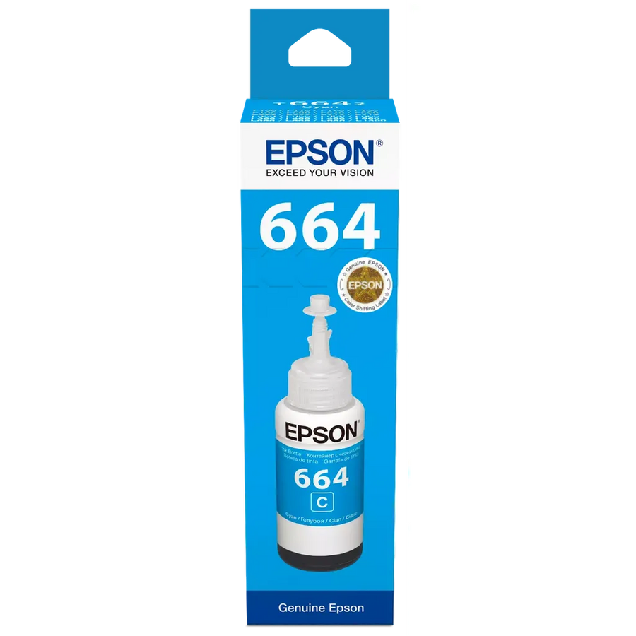 Epson 664 Cyan EcoTank Ink Bottle 70ml