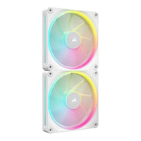 Corsair iCUE LINK LX140 RGB 140mm PWM Case Fan White Dual Pack