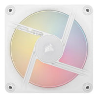 Corsair iCUE LINK LX120-R RGB 120mm PWM Reverse Fans Starter Kit 3-Pack with System Hub (White)