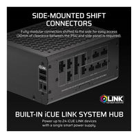 Corsair HX1000i SHIFT 1000W Cybenetics Platinum Fully Modular ATX PSU iCUE LINK Side-Mount