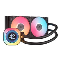 Corsair iCUE LINK TITAN 240 RX LCD 240mm AIO Liquid CPU Cooler Dual 120mm Fans Black