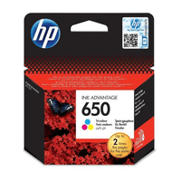 HP 650 Tri-Color Ink Cartridge