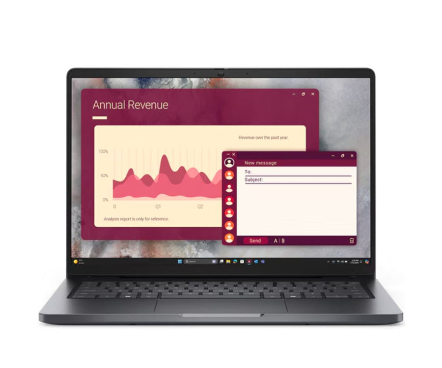 Dell Pro 14|U5 235U|16GB|512GB SSD|FgrPr|W11 Pro|FHD IR Cam & Mic|WLAN + BT|14.0" FHD+|Backlit Kb|3 Cell ProSupport and Next Business Day Onsite Service 36 Months