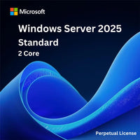 Windows Server 2025 Standard - 2 Core License Pack - 1 Year