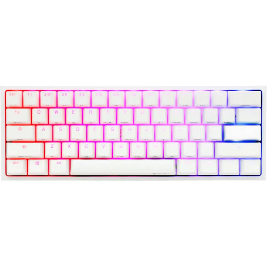 Ducky One 2 Pro 60% Mechanical Keyboard RGB PBT Pure White Cherry Silver
