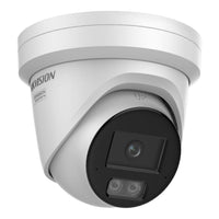 Hikvision 4MP Smart Hybrid Light with ColorVu Fixed Turret Network Camera, 2.8mm, two way audio, IR/WL up to 30m, IP67
