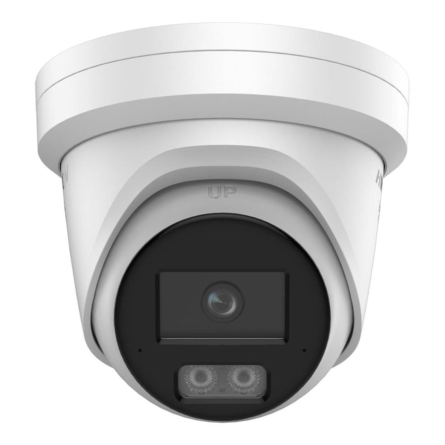 Hikvision 4MP Smart Hybrid Light with ColorVu Fixed Turret Network Camera, 2.8mm, two way audio, IR/WL up to 30m, IP67
