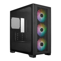 Cooler Master Elite 301 Mini Tower ATX PC Case Tempered Glass 3x 120mm Fans Black