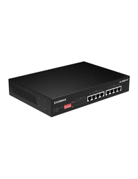 Edimax 8 Port, Unmanaged, Long Range, Gigabit PoE+ Switch with DIP Switch