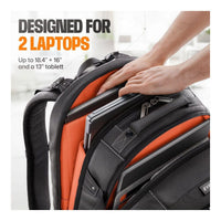 Everki Business 120 Pro 18.4-inch Notebook Backpack 40L Checkpoint Friendly Rain Cover Lifetime Warranty Black
