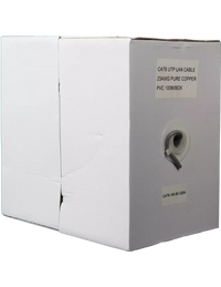 Essential CAT6 Indoor Ethernet Cable 100m Grey Solid Copper UTP Pull Box | CAT6-100-SC-GEN