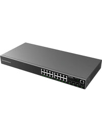 Grandstream Enterprise L2 16 port Managed GbE PoE+ Switch 240W | GWN7802P