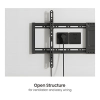 RCT Slim Tilt TV Wall Mount 43 to 95-inch 75kg Capacity 8 Degree Tilt VESA Compatible Black