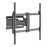 RCT Ultra-Slim Full-Motion TV Wall Mount 50 to 100-inch 65kg Capacity Tilt Swivel Extend Retract Cable Management Matte Black