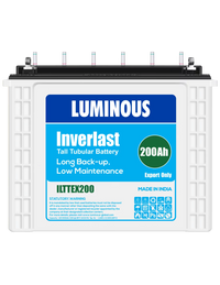 Luminous - Inverlast, 12V - 200Ah Tubular Battery