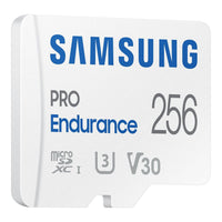 Samsung PRO Endurance 256GB microSDXC UHS-I V30 U3 100MB/s Read 140K Hours 5-Year Warranty