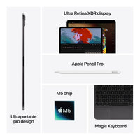 13-inch iPad Pro M5 Wi‑Fi 1TB with standard glass - Silver,Model A3360
