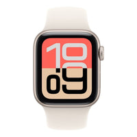 Apple Watch SE 3 GPS 44mm Starlight Aluminium Case with Starlight Sport band - M/L,Model A3325