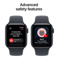 Apple Watch SE 3 GPS 44mm Midnight Aluminium Case with Midnight Sport band - S/M,Model A3325