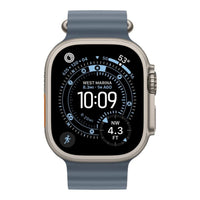 Apple Watch Ultra 3 GPS + Cellular 49mm Natural Titanium Case with Anchor Blue Ocean Band,Model A3281