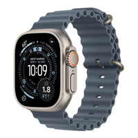 Apple Watch Ultra 3 GPS + Cellular 49mm Natural Titanium Case with Anchor Blue Ocean Band,Model A3281