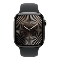 Apple Watch Series 10 GPS + Cellular 42mm Slate Titanium Case with Black Sport Band - M/L,Model A3001