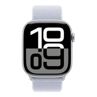 Apple Watch Series 10 | GPS + Cellular 46mm | Silver Aluminium Case With Blue Cloud Sport Loop