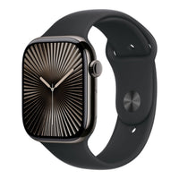 Apple Watch Series 10 GPS + Cellular 46mm Slate Titanium Case with Black Sport Band - M/L,Model A3003