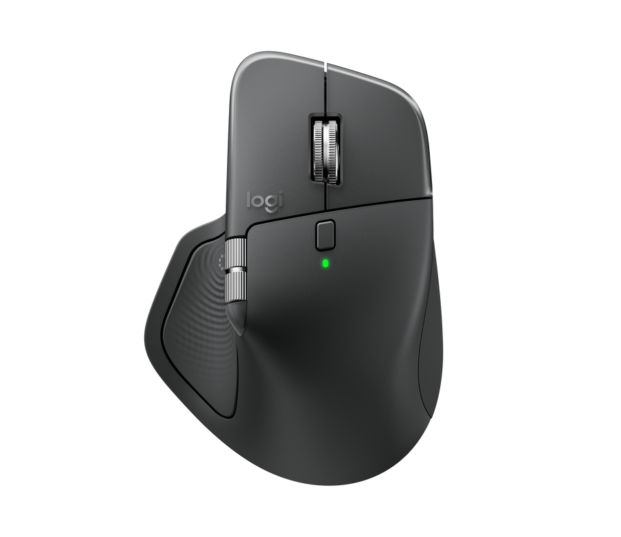 Logitech MX Master 4 – Wireless Mouse, Bluetooth – Silent – Graphite - Horizontal scroll wheel – Haptic feedback – Logi Bolt Receiver