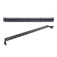 Acconet 48 Port RJ45 Patch Panel, 2U , Black