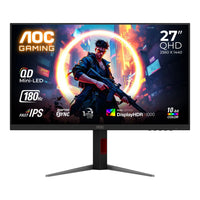 AOC Q27G4XM 27-inch QHD Mini-LED Gaming Monitor 180Hz 1ms HDR 1000 HDMI DP