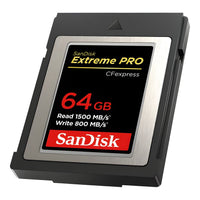 SanDisk Extreme PRO CFexpress Card Type B, 64GB, 1500MB/s Read, 800MB/s Write