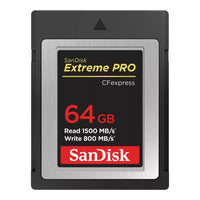 SanDisk Extreme PRO CFexpress Card Type B, 64GB, 1500MB/s Read, 800MB/s Write